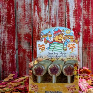 REAL MAPLE SYRUP lollipop Displays