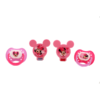 Minnie Mouse 2 Pacifiers with 2 Clips