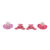 Minnie Mouse 2 Pacifiers with 2 Clips