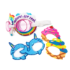Transform 3 in1 Goggle Set Narwhal-Unicorn-Treats Aqua-Leisure