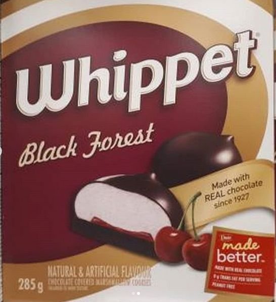 Whippet black forest Cookies Dare Foods/Cookies christie